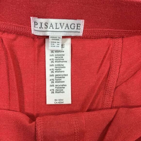 P.J. Salvage SZ M Red Elastic Waist Band Sleep Lounge Shorts Bottoms NWT B44 - Picture 7 of 7